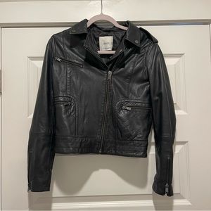 MANGO - Genuine Leather Jacket Women’s